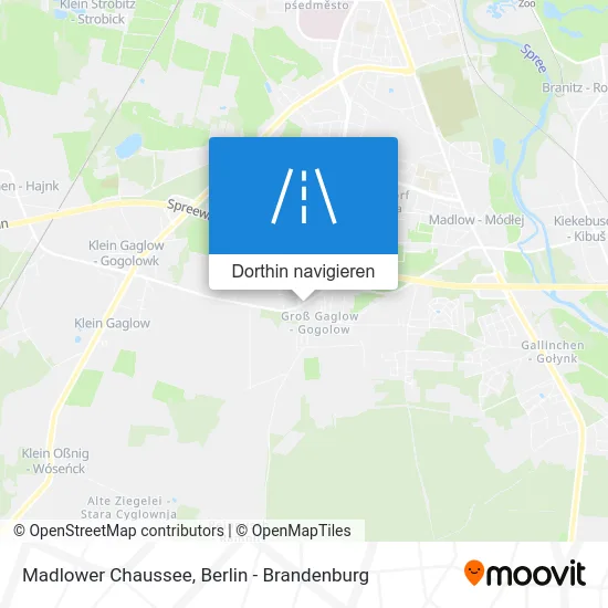 Madlower Chaussee Karte