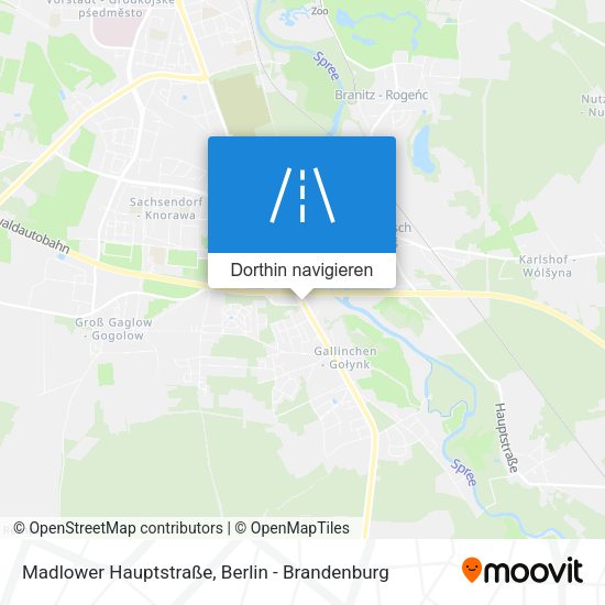 Madlower Hauptstraße Karte