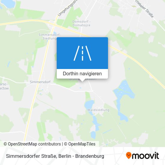 Simmersdorfer Straße Karte