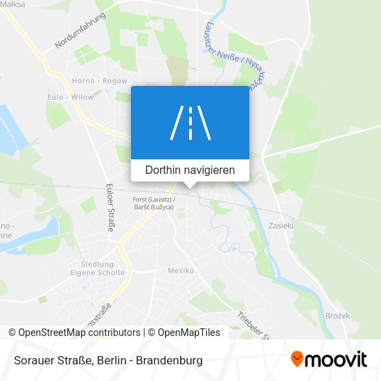 Sorauer Straße Karte