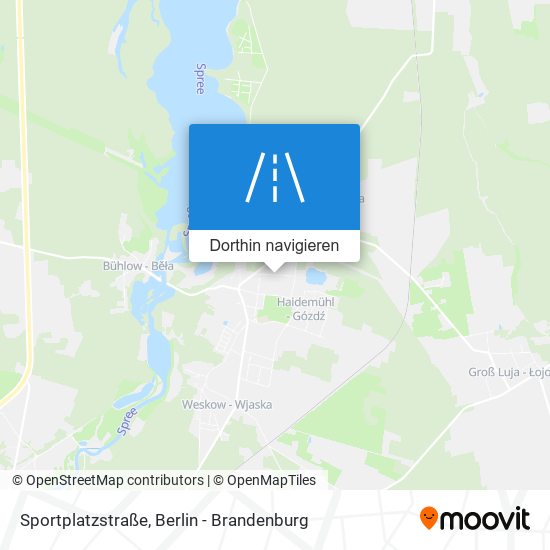 Sportplatzstraße Karte