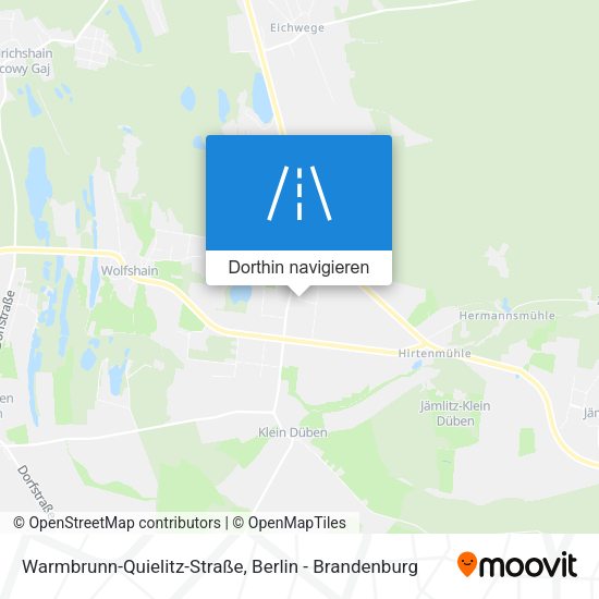 Warmbrunn-Quielitz-Straße Karte