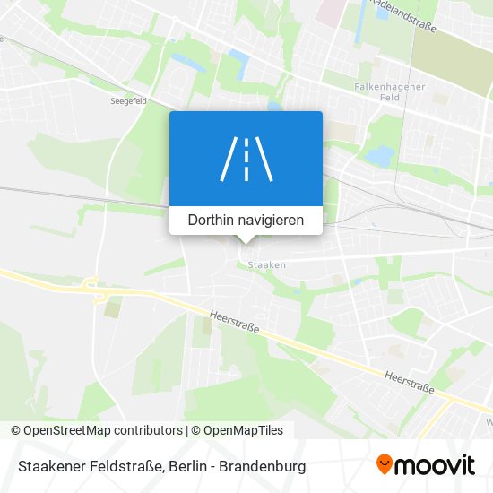 Staakener Feldstraße Karte