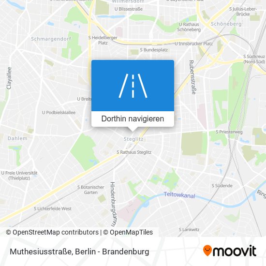 Muthesiusstraße Karte