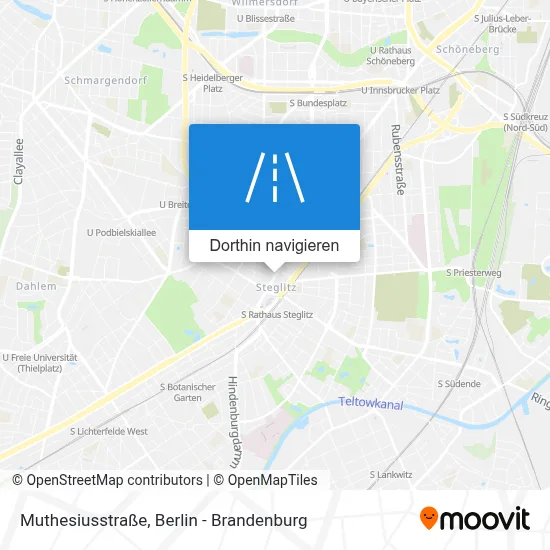 Muthesiusstraße Karte