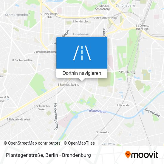 Plantagenstraße Karte