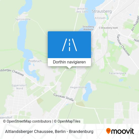 Altlandsberger Chaussee Karte