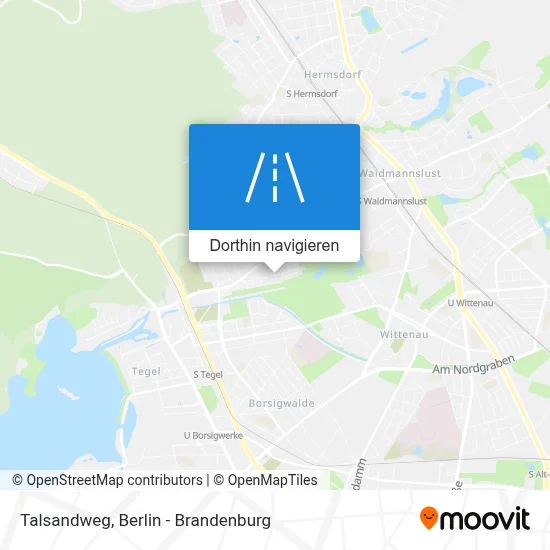Talsandweg Karte