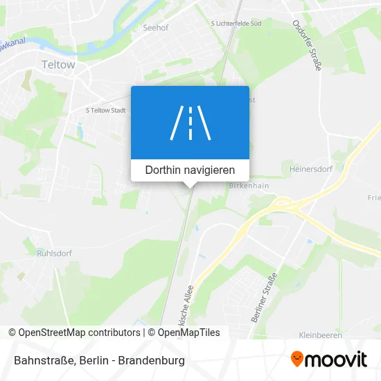 Bahnstraße Karte