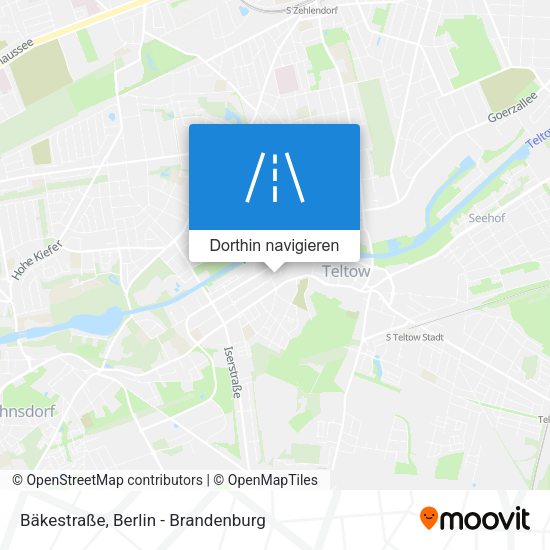 Bäkestraße Karte