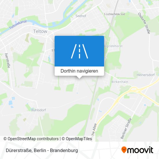 Dürerstraße Karte