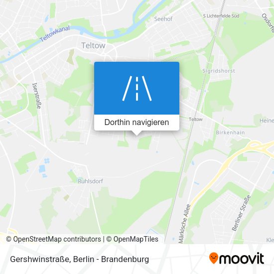Gershwinstraße Karte