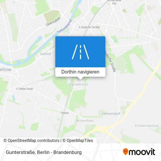 Gunterstraße Karte