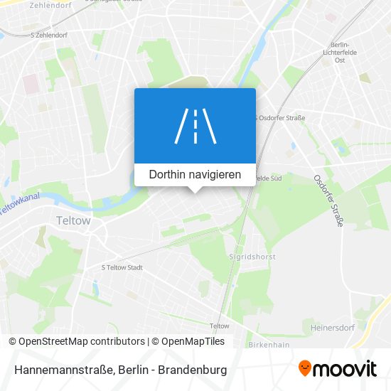 Hannemannstraße Karte