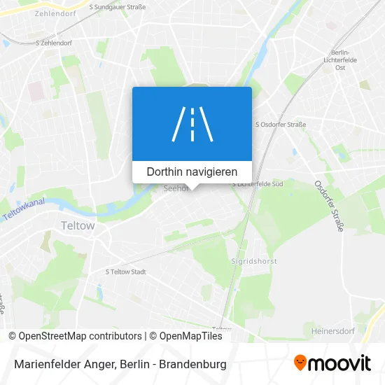 Marienfelder Anger Karte