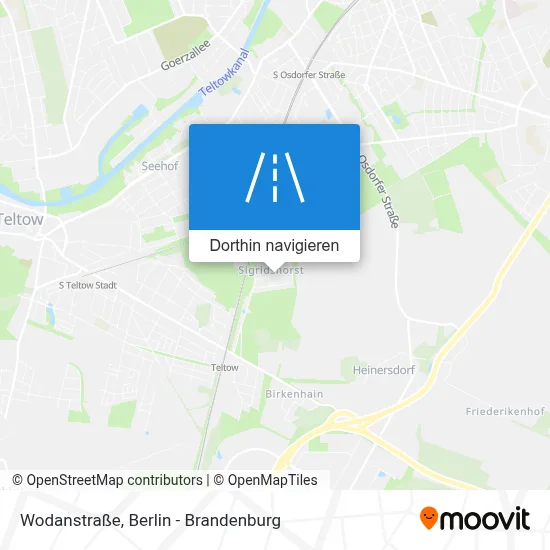 Wodanstraße Karte