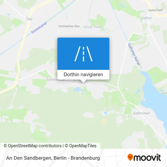 An Den Sandbergen Karte