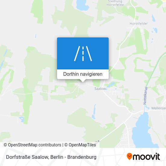 Dorfstraße Saalow Karte
