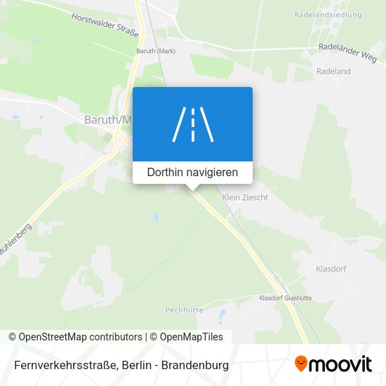 Fernverkehrsstraße Karte