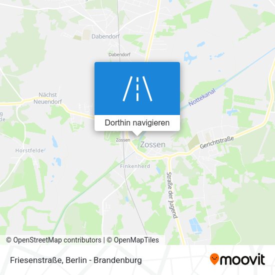 Friesenstraße Karte