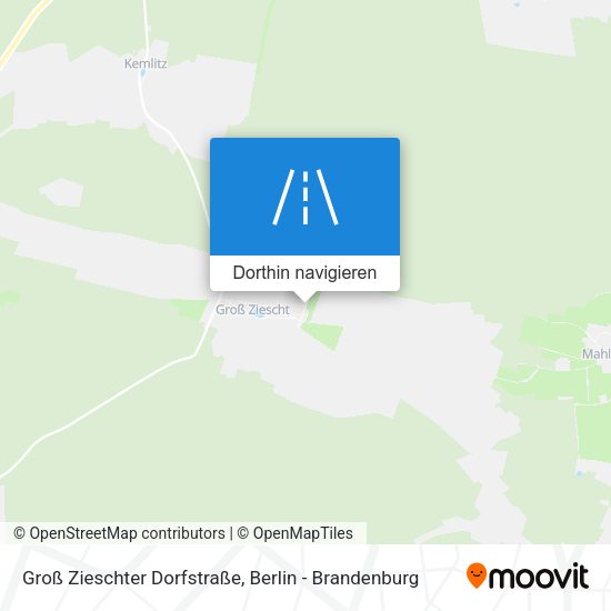 Groß Zieschter Dorfstraße Karte