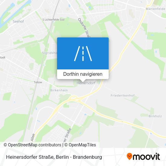 Heinersdorfer Straße Karte