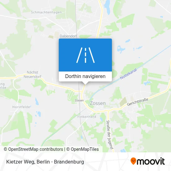Kietzer Weg Karte