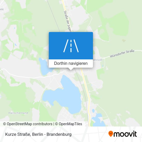 Kurze Straße Karte