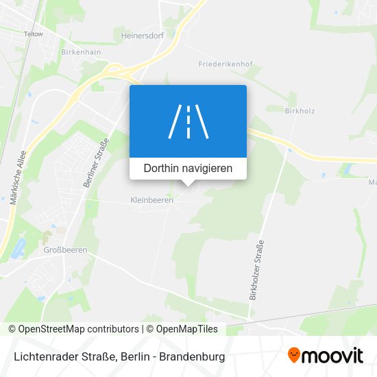 Lichtenrader Straße Karte