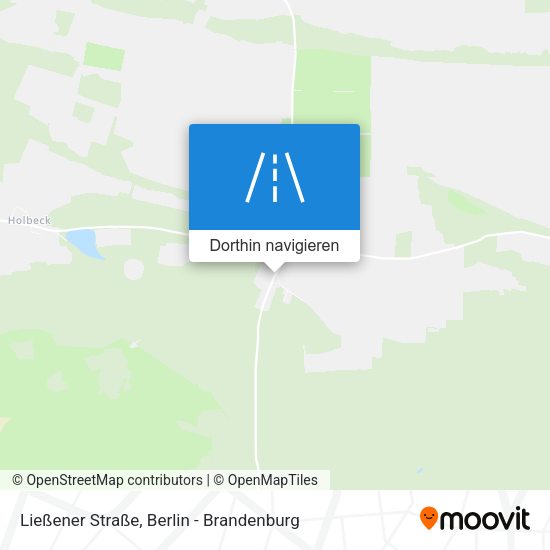 Ließener Straße Karte