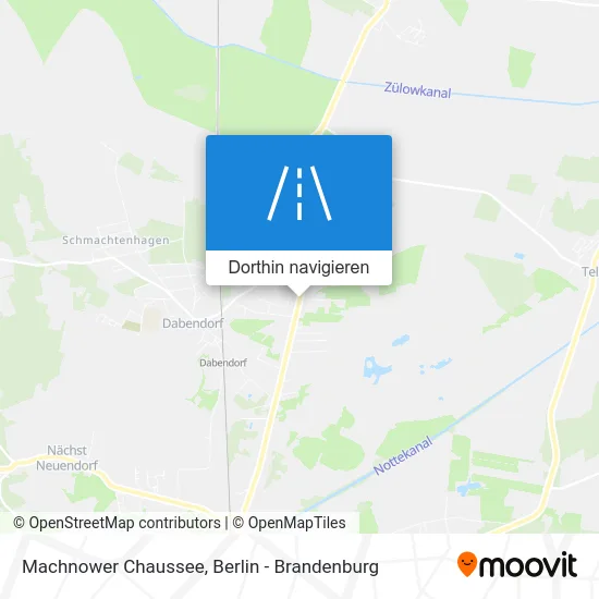 Machnower Chaussee Karte