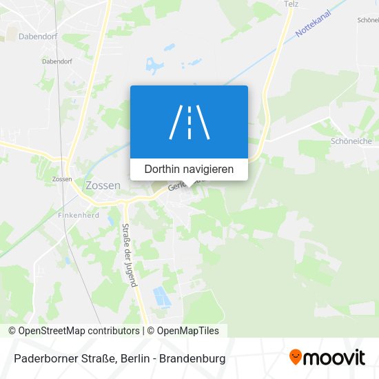 Paderborner Straße Karte