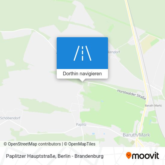 Paplitzer Hauptstraße Karte