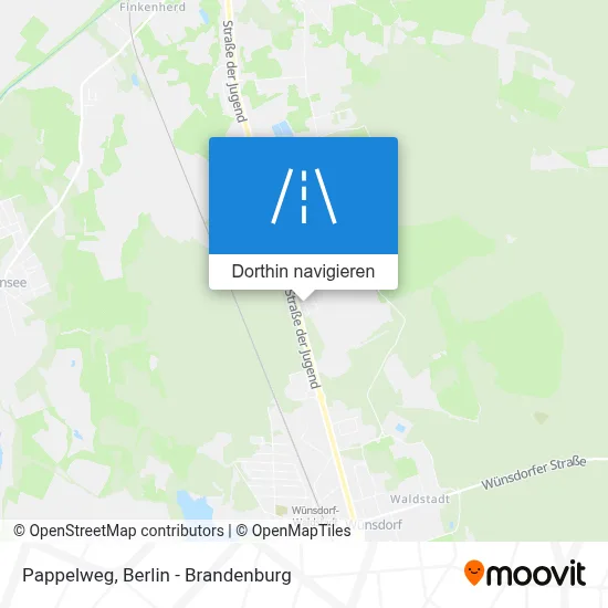 Pappelweg Karte