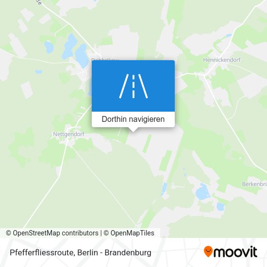 Pfefferfliessroute Karte