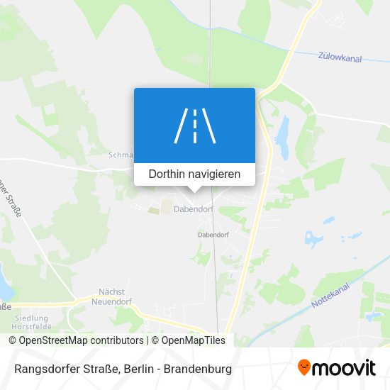 Rangsdorfer Straße Karte