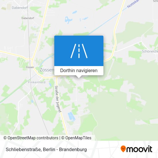 Schliebenstraße Karte