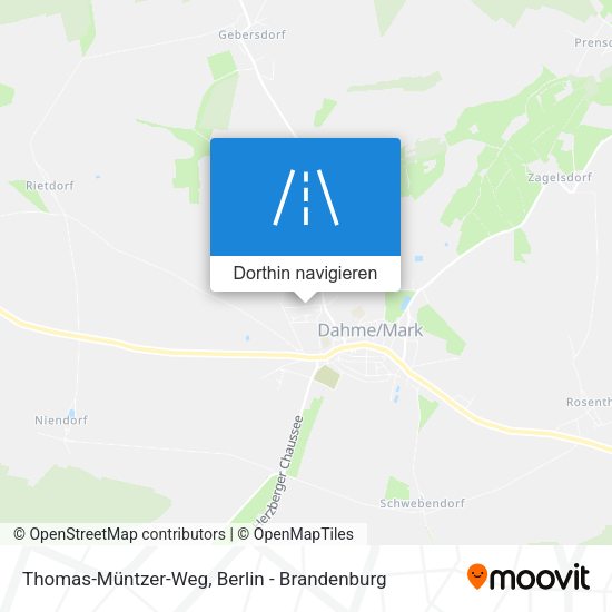 Thomas-Müntzer-Weg Karte