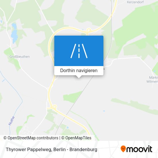 Thyrower Pappelweg Karte