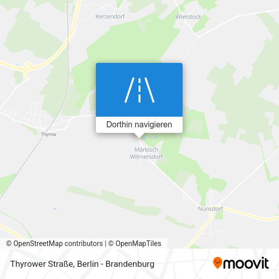 Thyrower Straße Karte