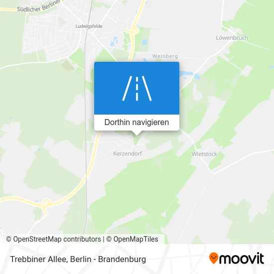 Trebbiner Allee Karte