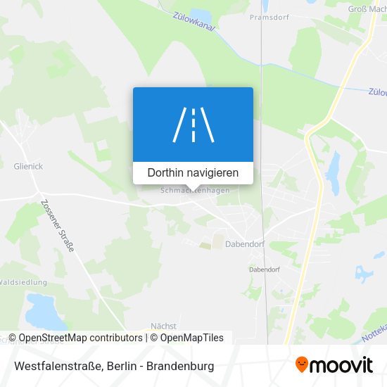 Westfalenstraße Karte
