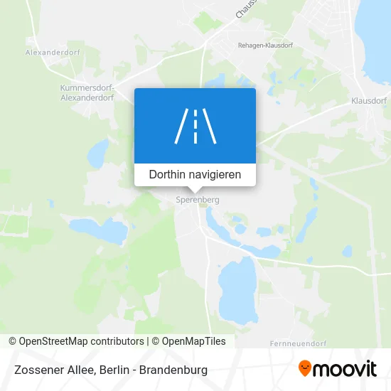Zossener Allee Karte