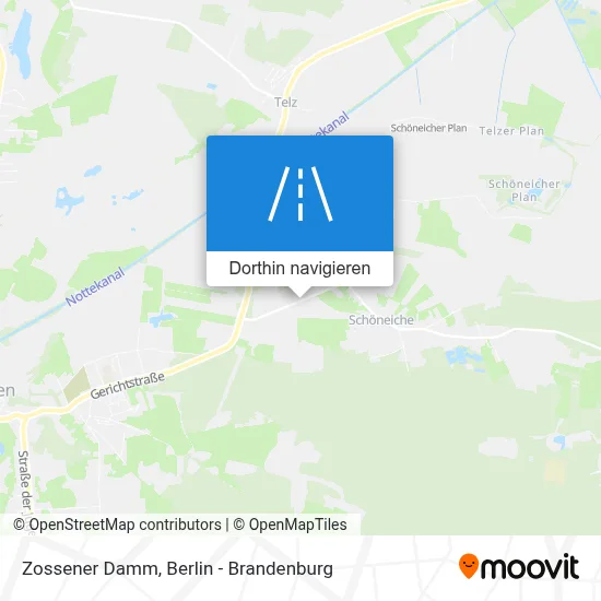 Zossener Damm Karte