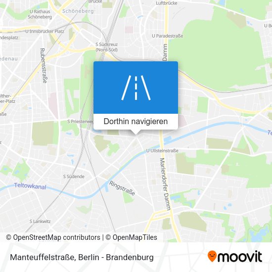Manteuffelstraße Karte