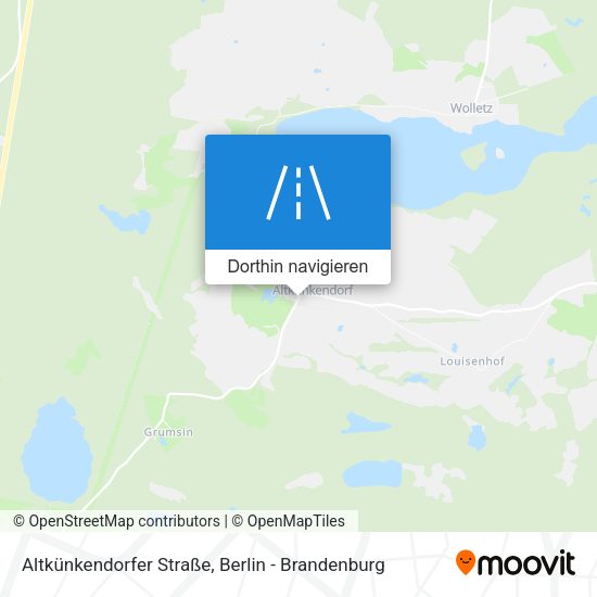 Altkünkendorfer Straße Karte