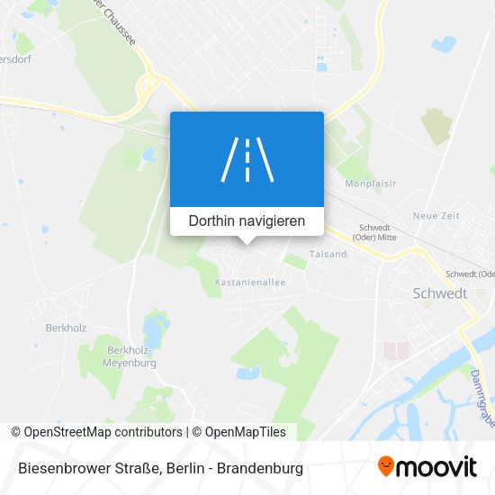Biesenbrower Straße Karte