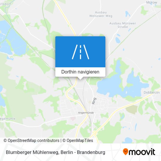 Blumberger Mühlenweg Karte