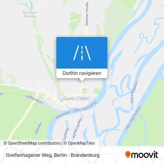 Greifenhagener Weg Karte
