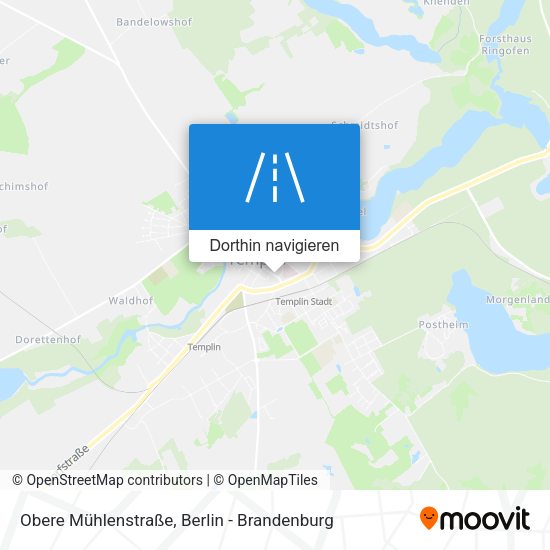 Obere Mühlenstraße Karte